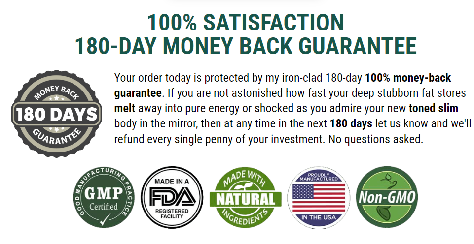 Puravive 180-day money back guarantee