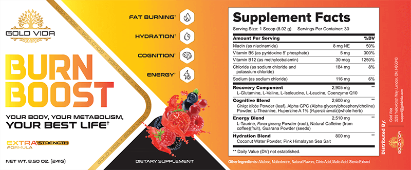 Burn Boost Supplement Facts