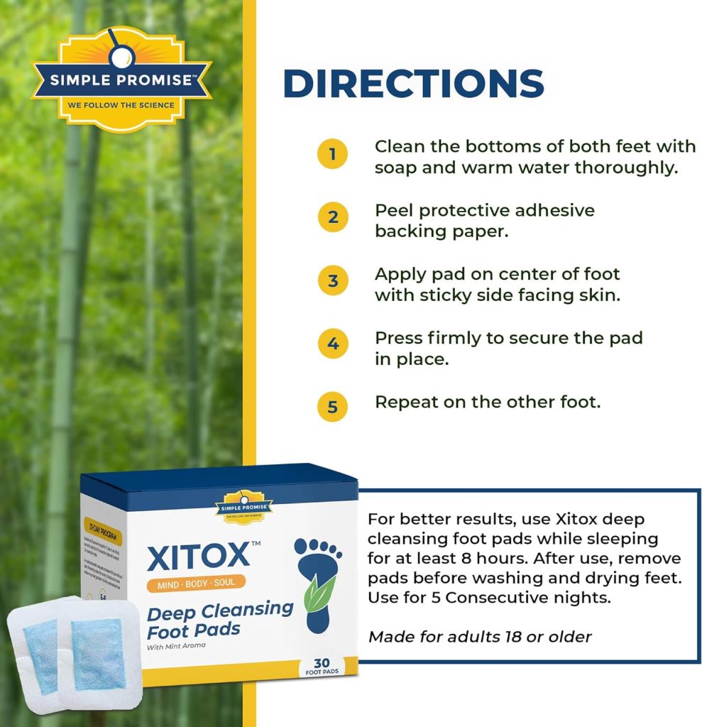 How to Apply Xitox Foot Pads