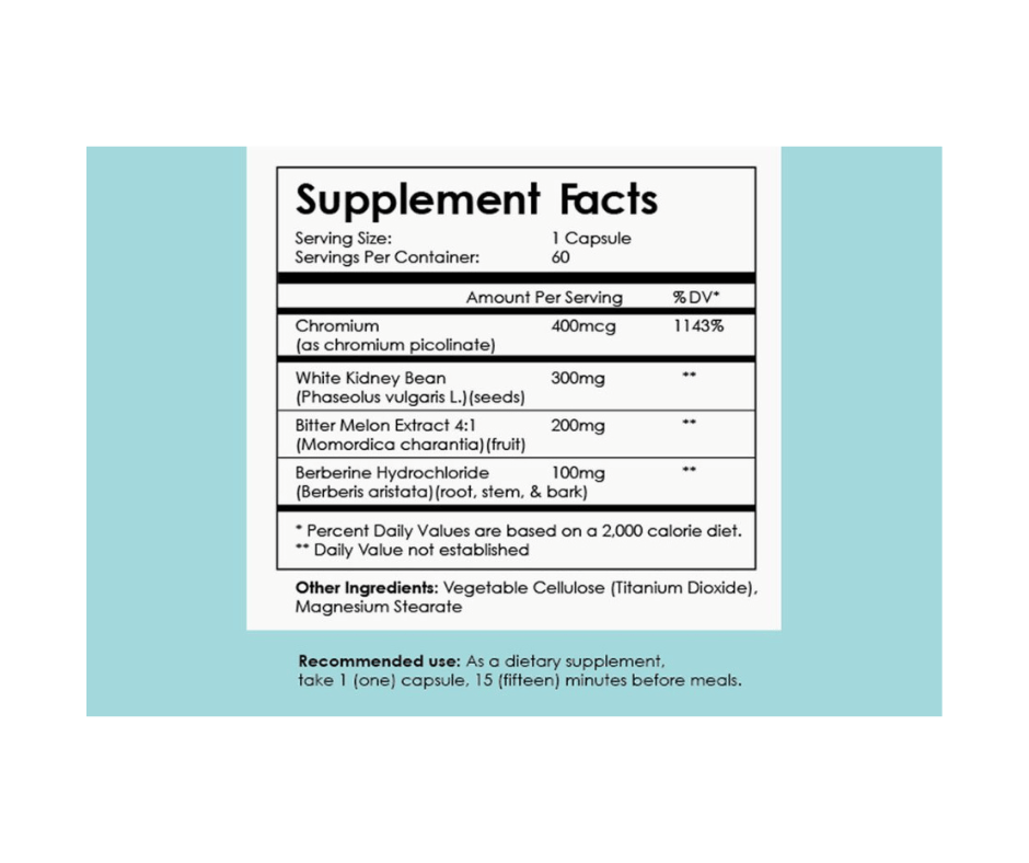 Amyl Guard supplement facts